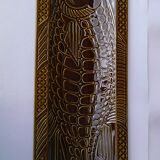 Dish Digoin fish relief 61cm khaki brown