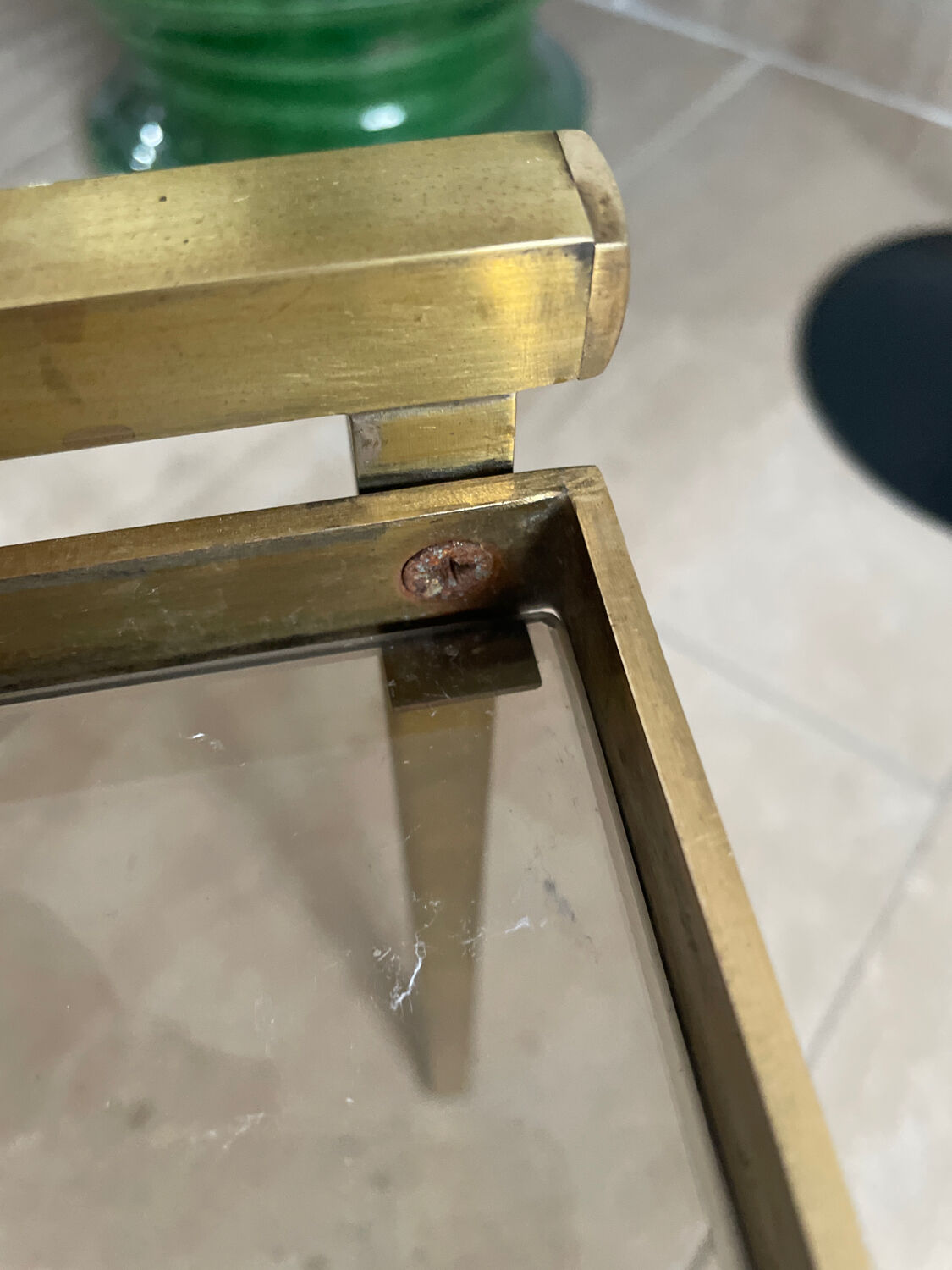 Vintage coffee table end of sofa 1970