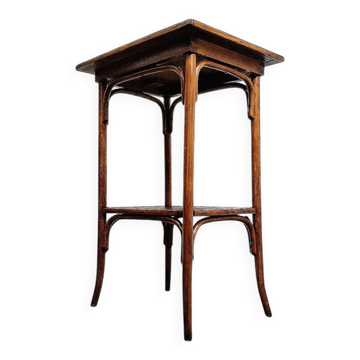 Curved wooden side table Art Nouveau, 1910s