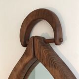 Brutalist mirror in oval shape 1950 - 30,5x59,5cm