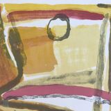 Original lithograph signed by Bram VAN VELDE, Yellow Course, 1967 (MP 40)