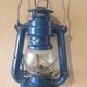 Lampe tempête bleu vintage