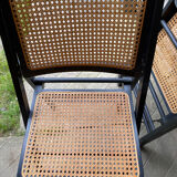 2 folding chairs in canning and wood