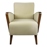 Fauteuil Beige Art Déco allemand, années 1960