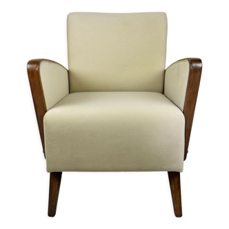 German Art Deco Beige Armchair, 1960s