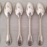 Silver metal cutlery spoons forks small spoons