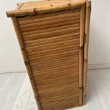 Coffre en bambou années 60-70