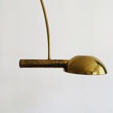 stunning Mid Century Modern brass UNA arc lamp by Florian Schulz