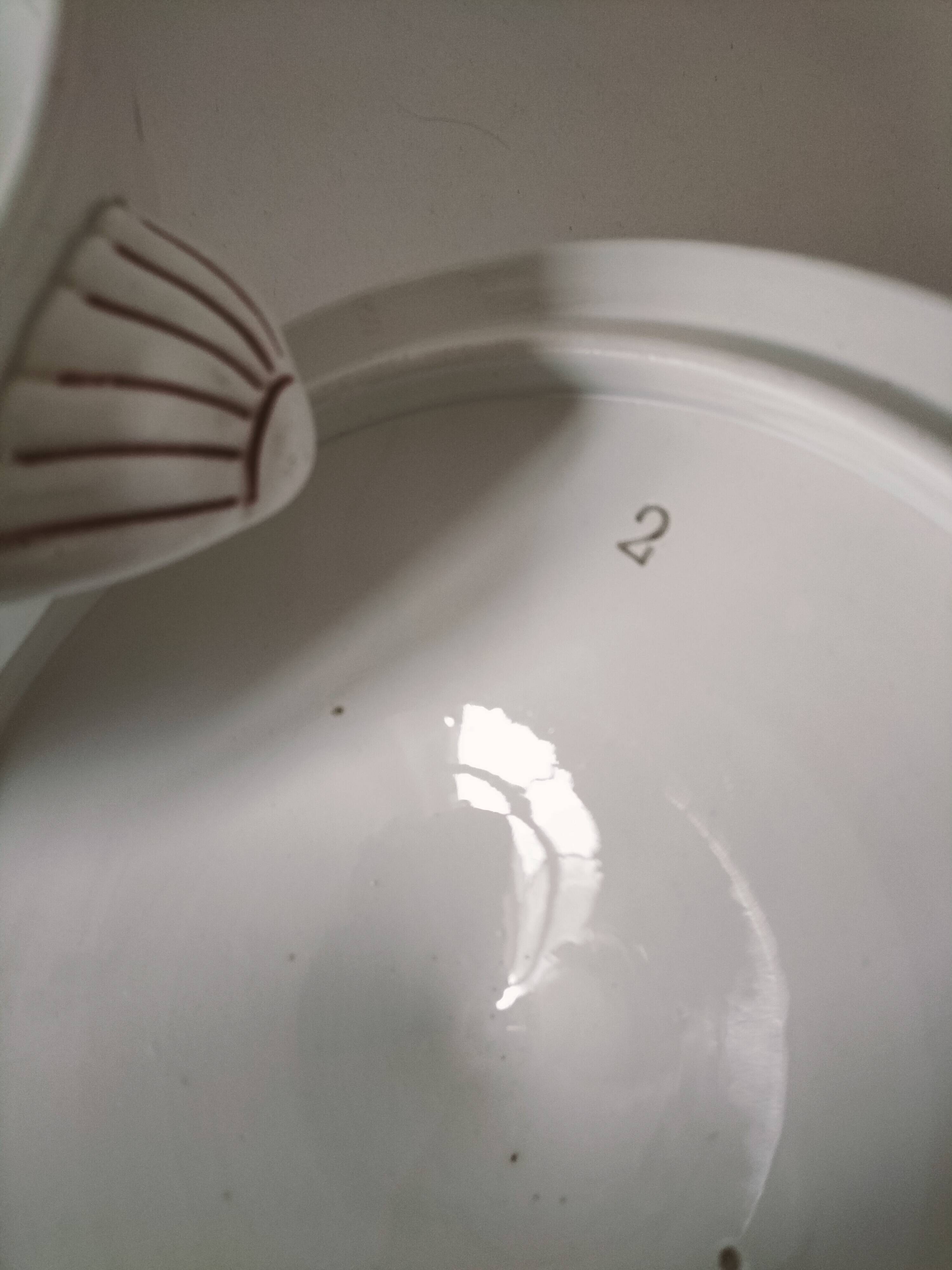 Digoin Sarreguemines Atlantic pattern tureen, deep red rose decoration