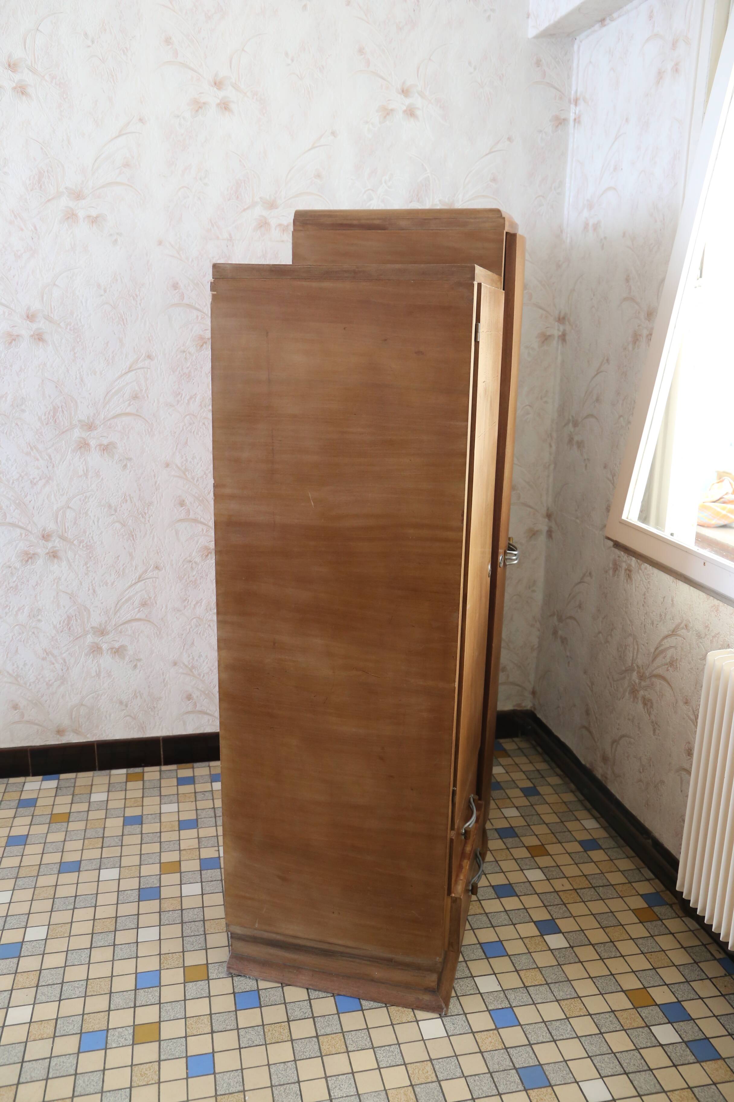 asymmetrical art deco wardrobe