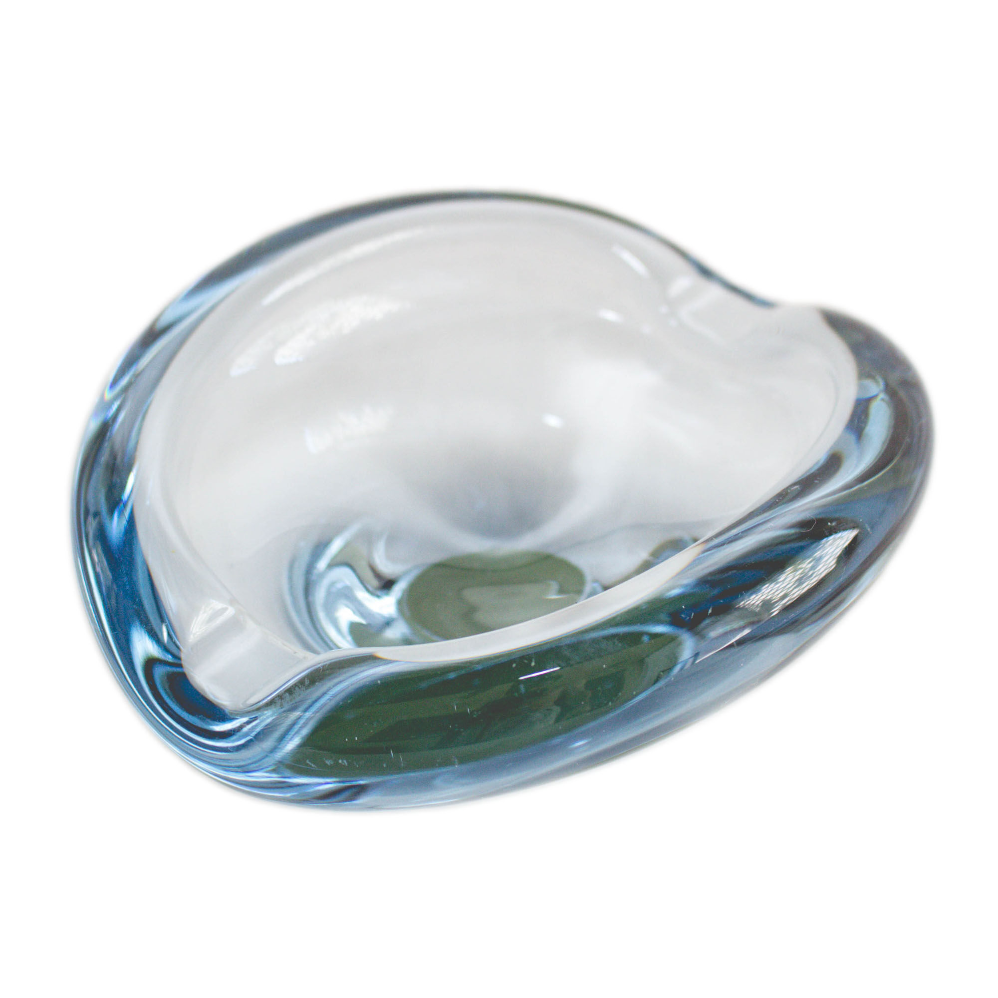 Aqua Ashtray by Per Lütken for Holmegaard, 1950 s