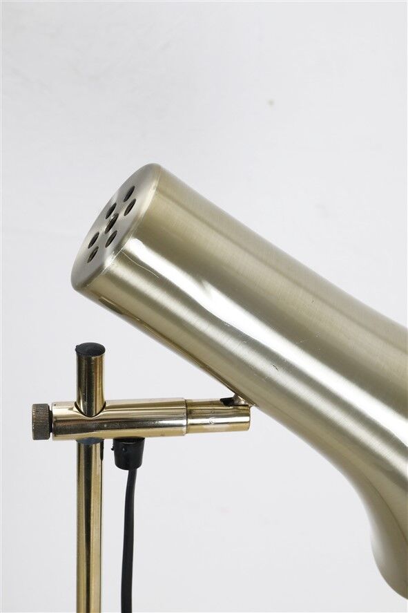 Mid-century Dansa lamp / reading / floor lamp / brass / gold / Danish modern design / 1970s