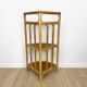 1960s rattan corner shelf