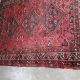 Ancien tapis en laine fait main