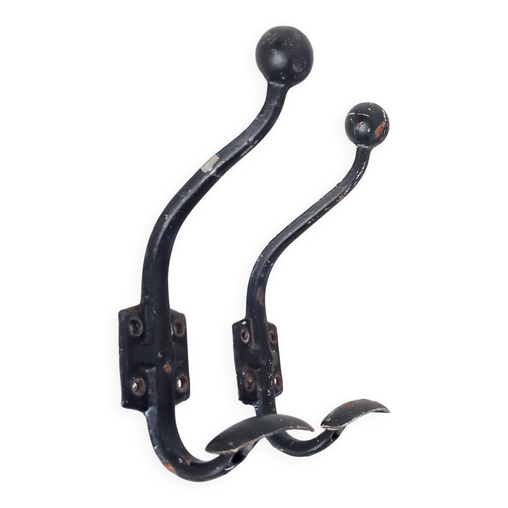 Pair of vintage coat hooks
