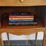 Solid cherry bedside table - Louis XV style - Signed DR