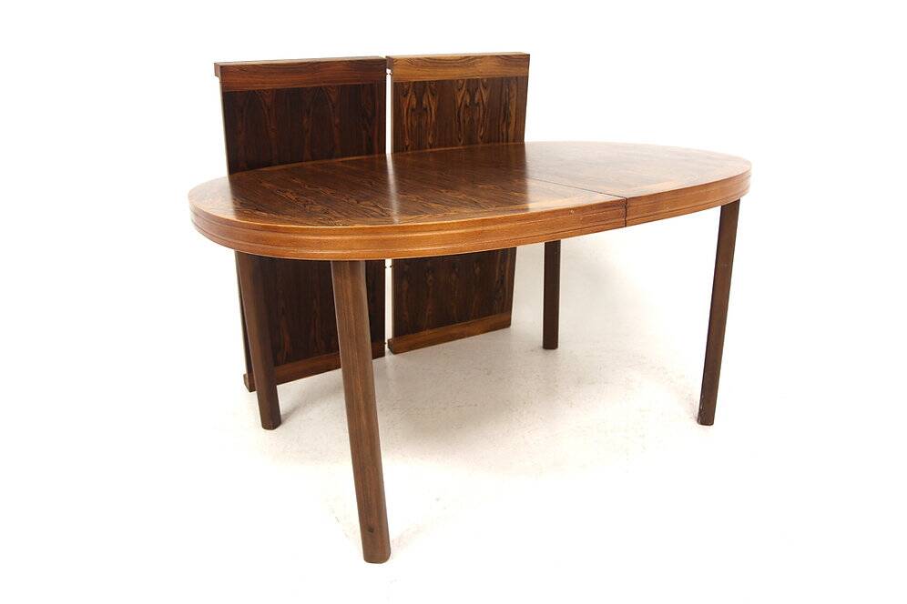 Scandinavian rosewood dining table, Sweden, 1960s