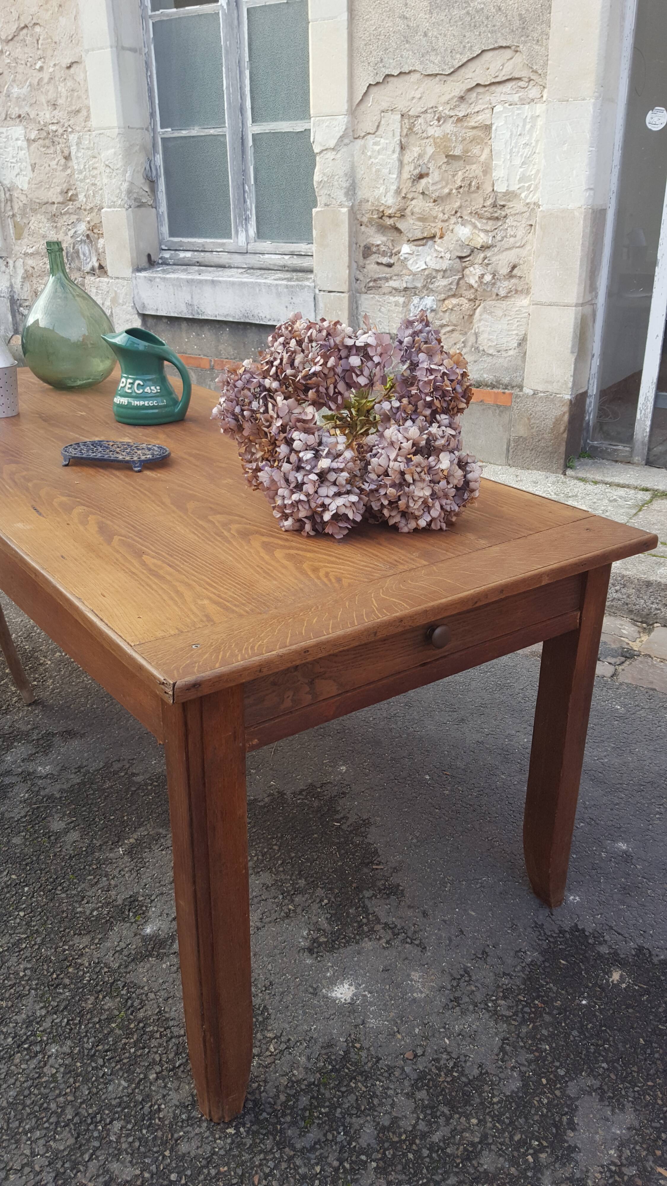 Farm table oak