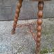 Vintage turned wooden harness or stool from the 1950s