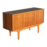 Buffet court Jentique rétro en noyer des années 1960
