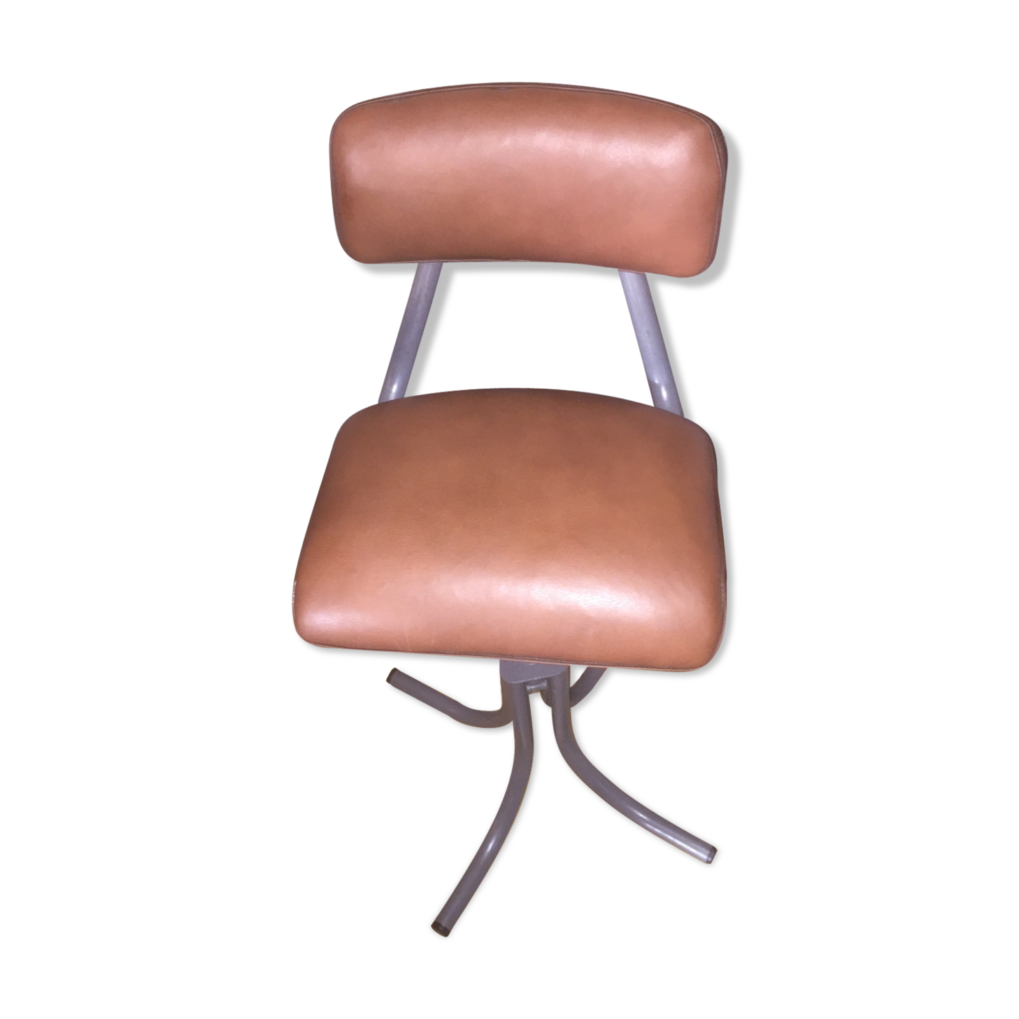 Industrial leather chair
