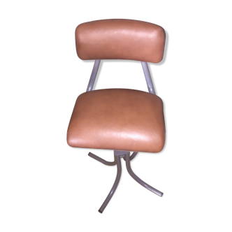 Chaise industrielle cuir