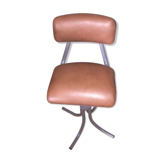 Industrial leather chair