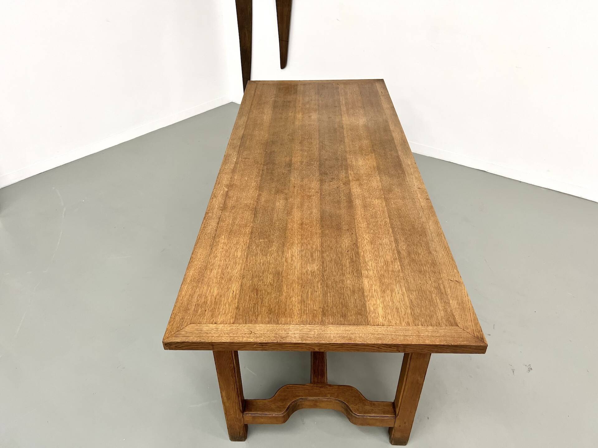 Oak farmhouse table, 1950s