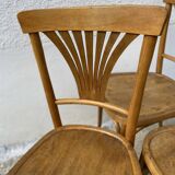 Set of 3 art deco bistro chairs