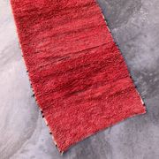 Tapis Marocain Beni M'Guild rouge - 213 x 103 cm