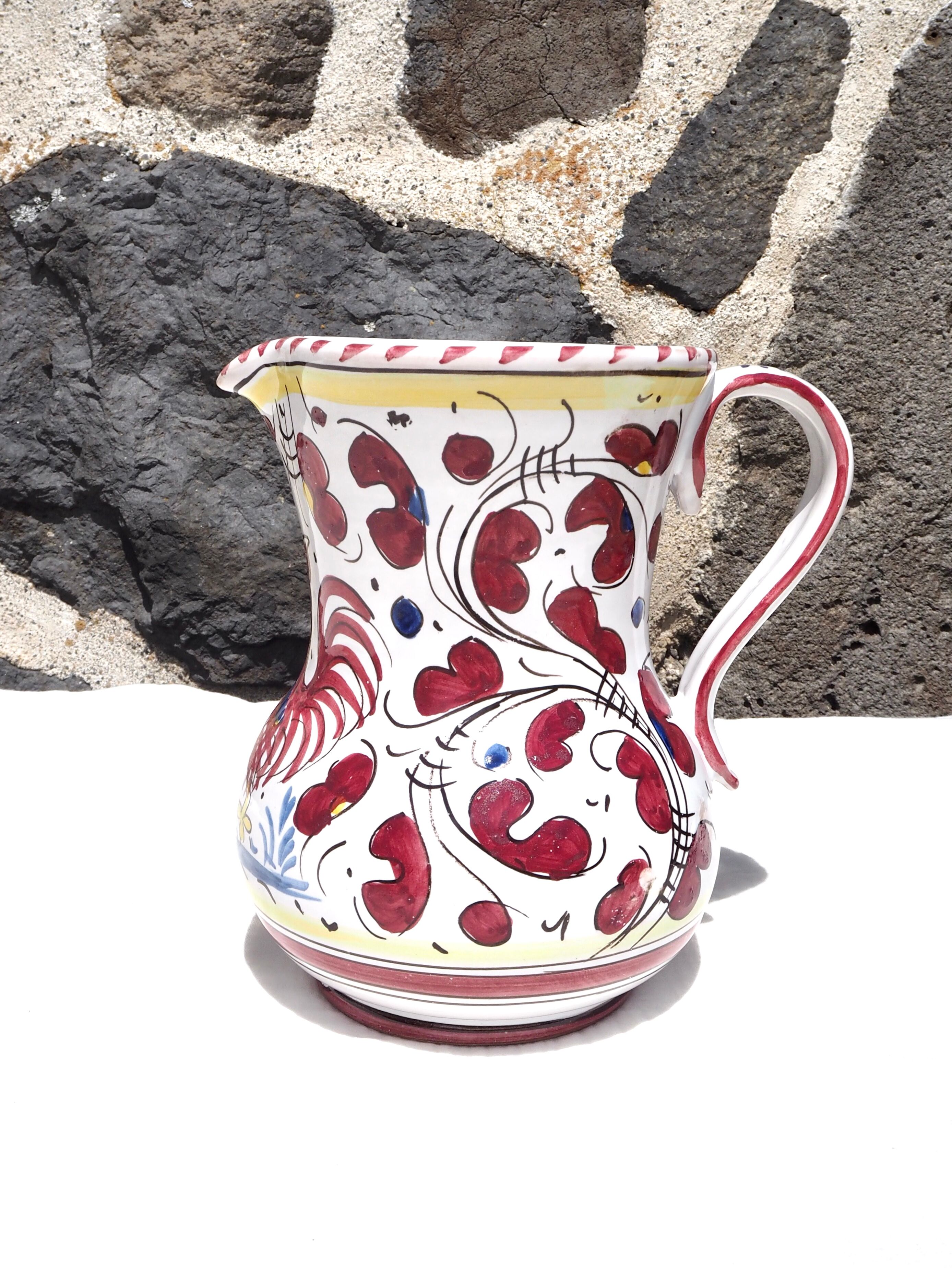 Italian ceramic pitcher