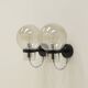 Set of 2 wall lamps by Glashütte Limburg, 1960s Germany.