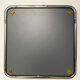 Mirror in chrome tubular steel, from the 70s and 80s 56x56cm