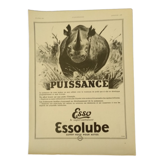 Advertisement fuel Esso Essolube power issue revised 1936