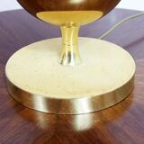 Beautiful brass and leather table lamp