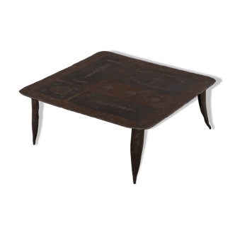 Artist made Brutalist Coffee Table, 1970s, France