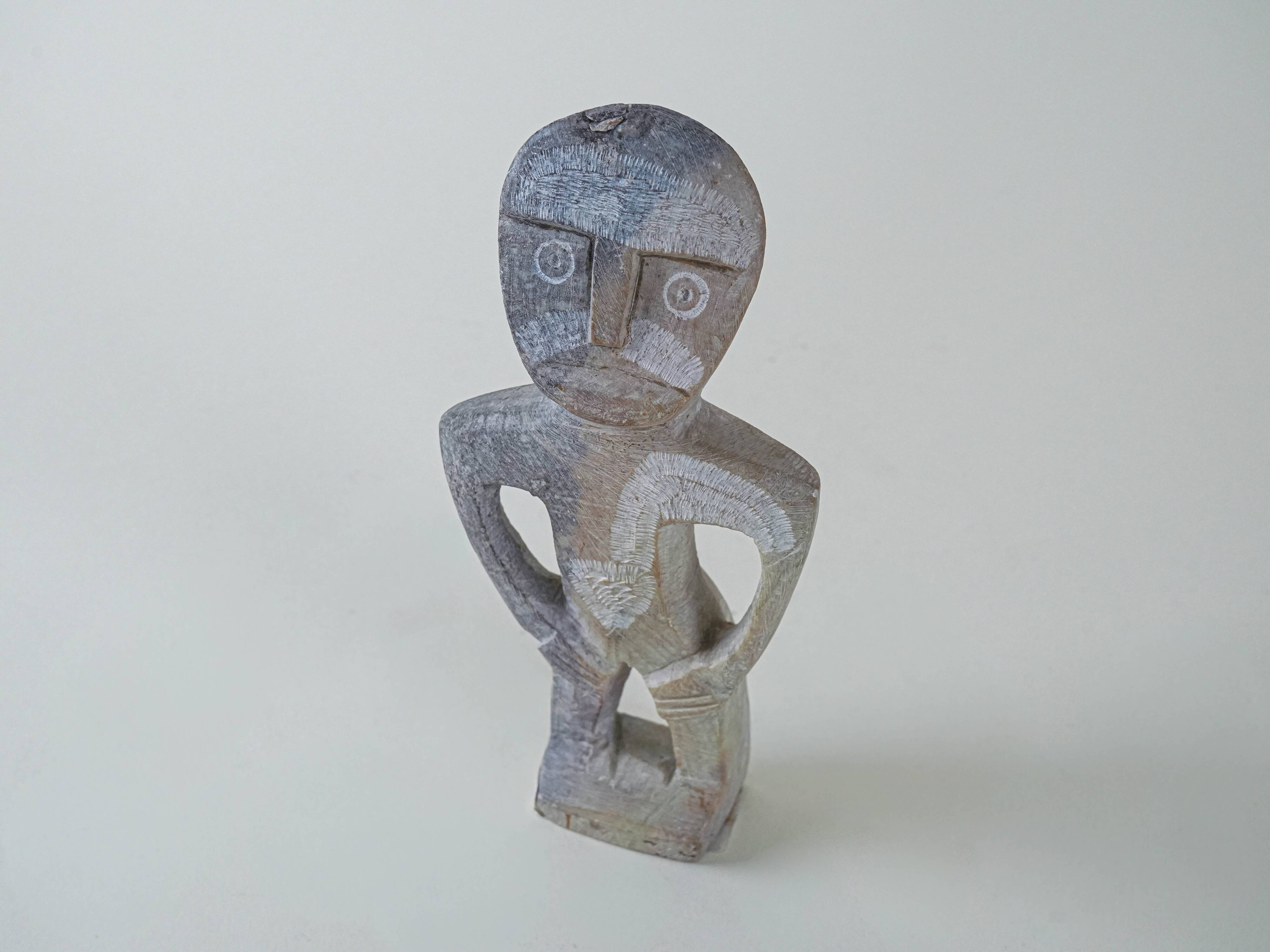 Stone totem figurine, Danish design, 1970s, production: Denmark