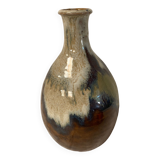 Flamed stoneware vase
