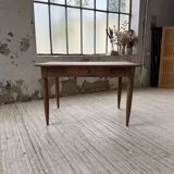 1950s walnut bistro farmhouse table