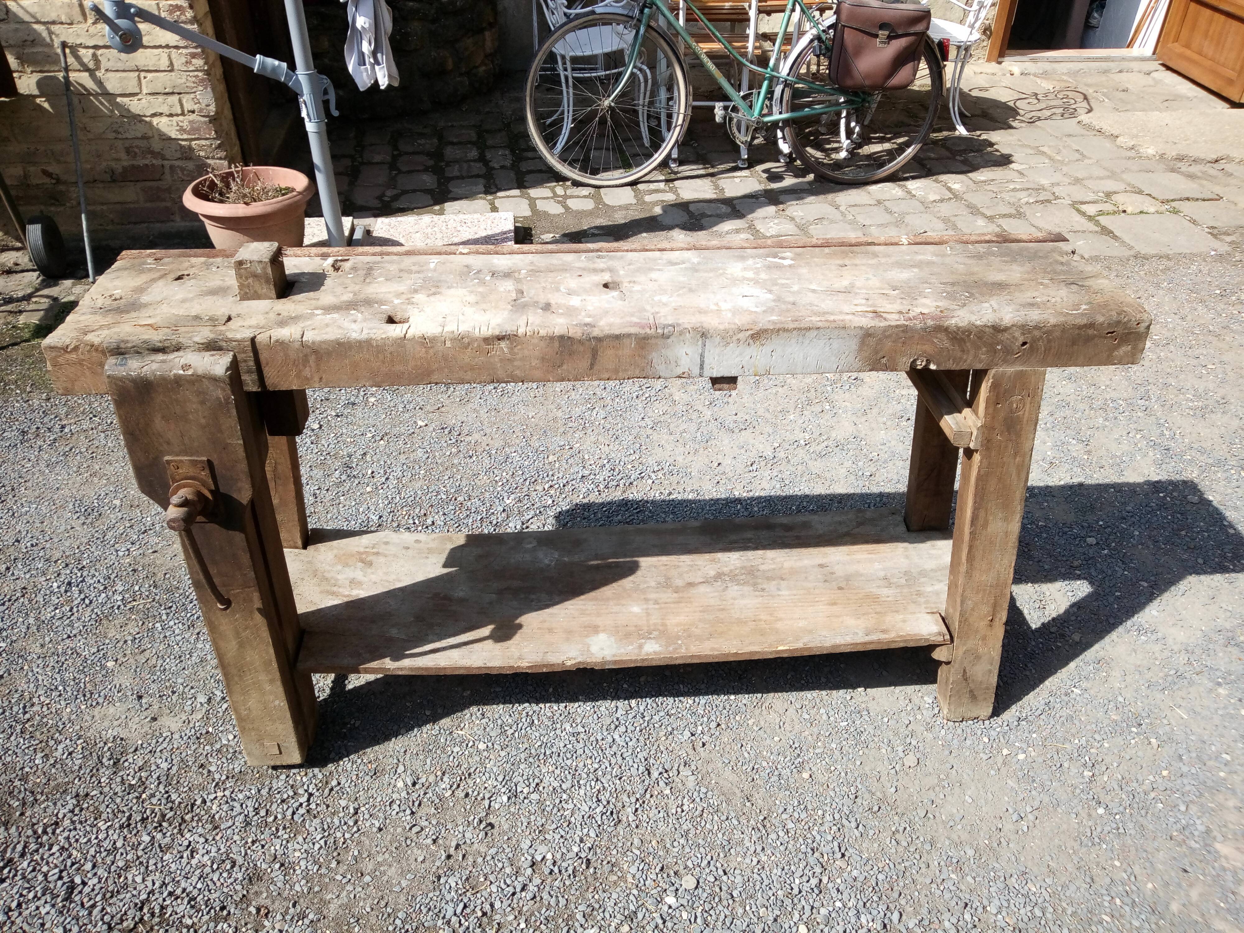 Wooden workbench