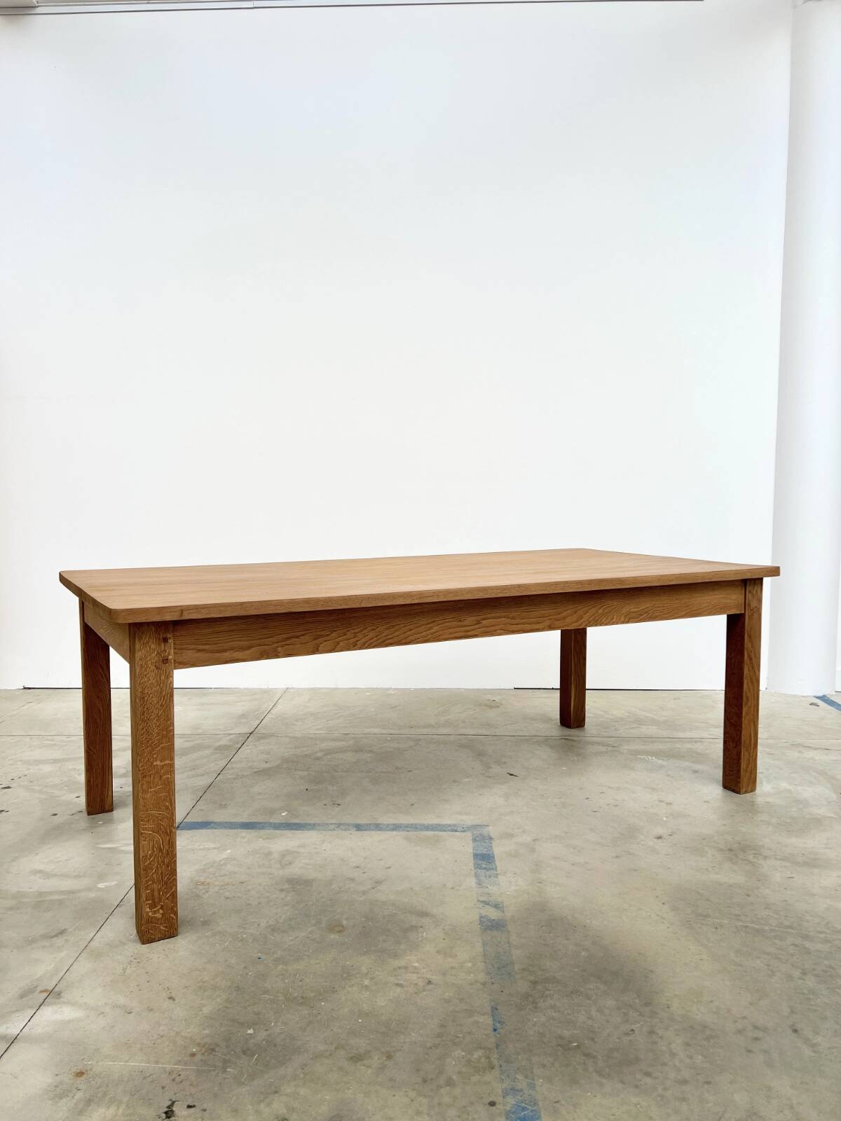 Large contemporary solid oak farmhouse table