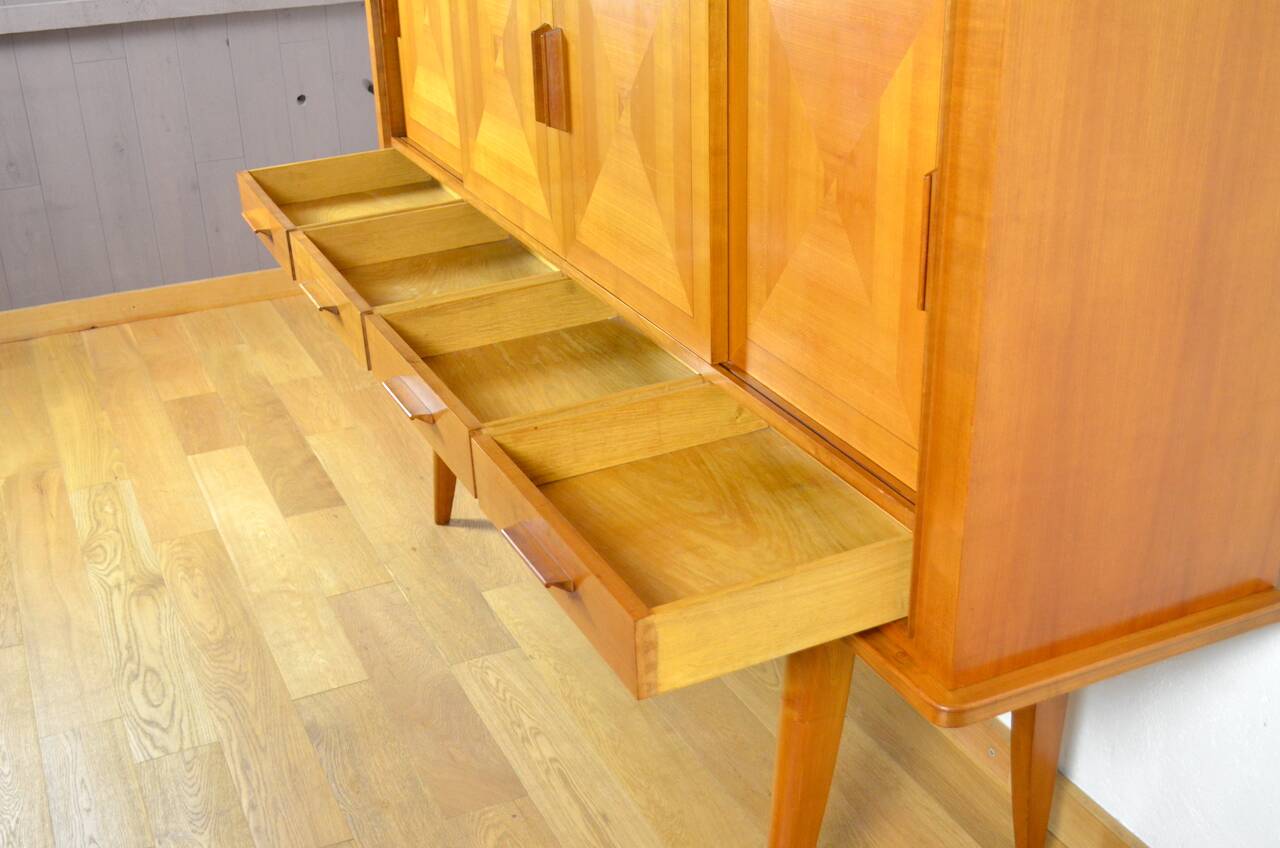 Vintage 1950 Compass Foot Buffet