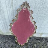 Antique brass mirror
