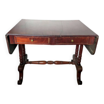 Table de bureau ancienne en acajou peter genoa 19e siècle 800