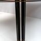 Paolo Barracchia Italian Steel and Inlaid Wood Dinning Table by Roman Deco
