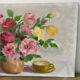 Oil on canvas bouquet of roses