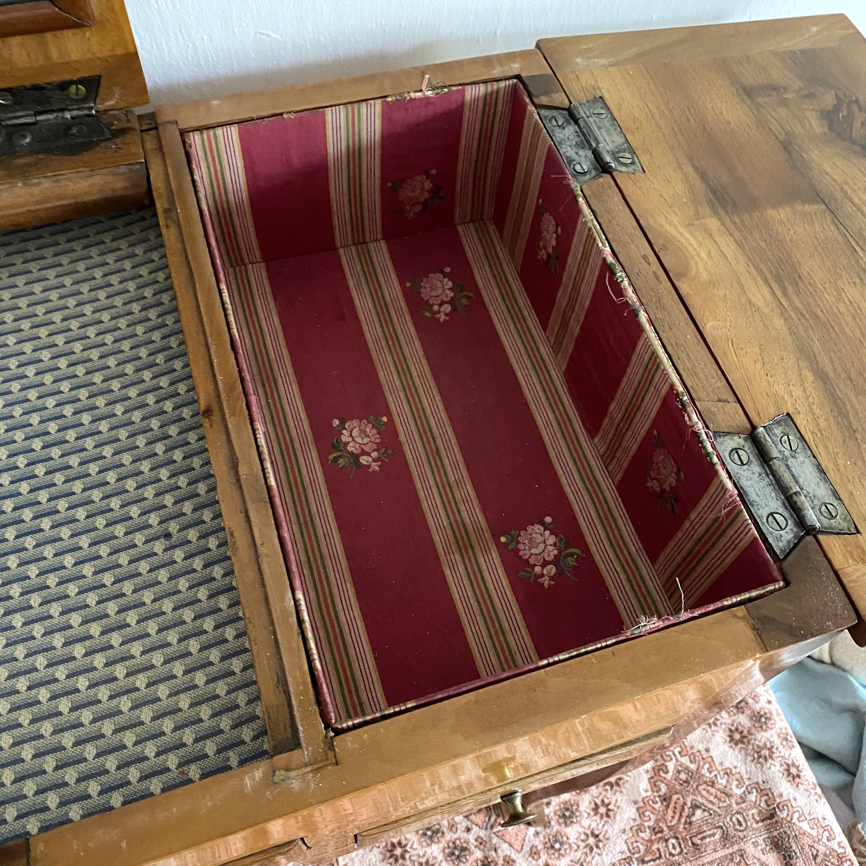 Louis xv style fruit wood dressing table