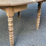 Louis Philippe XVIII century extendable round dining table, renovated, 200cm