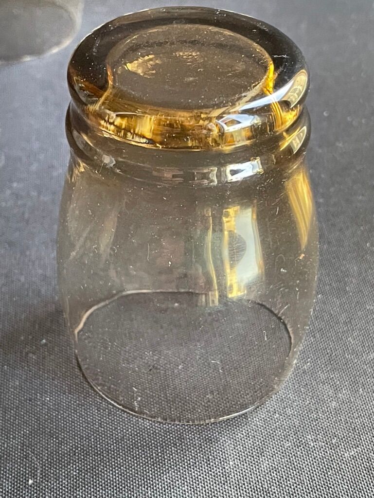 Liquor service smoked glass