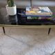 Table basse vintage pieds fuseaux